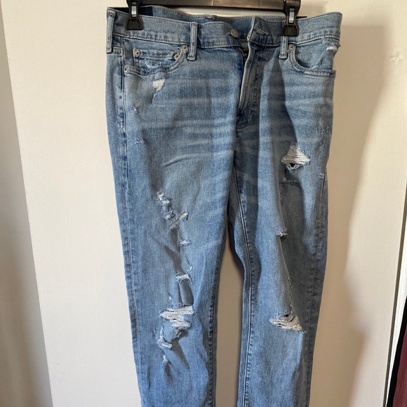 34 Mens Slim Jeans Light Wash 